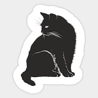 BLACK CAT Sticker